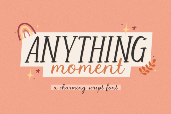 Anything Moment Script Font for Branding & Packaging