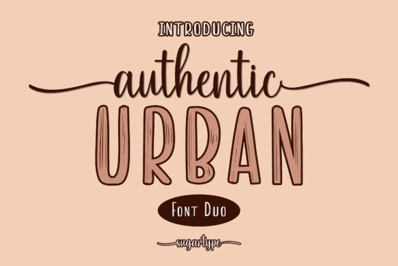 Authentic Urban: A Stylish Duo Font for Modern Brand Identity