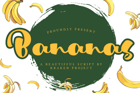 Bananas Font: A Trendy Script Handwritten Typeface for Campaigns