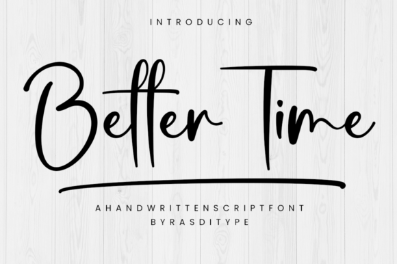 Better Time: A Script Font for Elegant Editorial Design