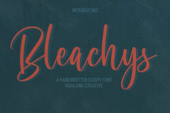 Bleachys: A Script Font for Modern Web Design