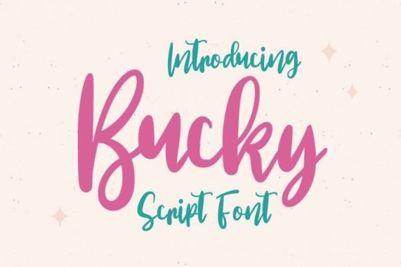 Bucky: A Script Font That Adds Personality to Every Craft Project