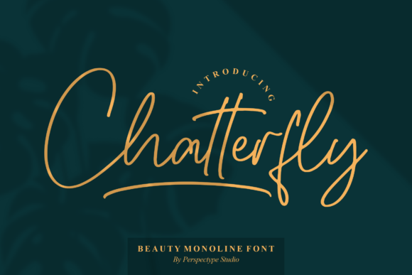 Chatterfly: A Script Handwritten Font for Editorial Design and Branding