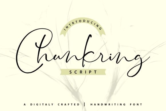 Chunkring: A Romantic Script Font for Handmade Creators