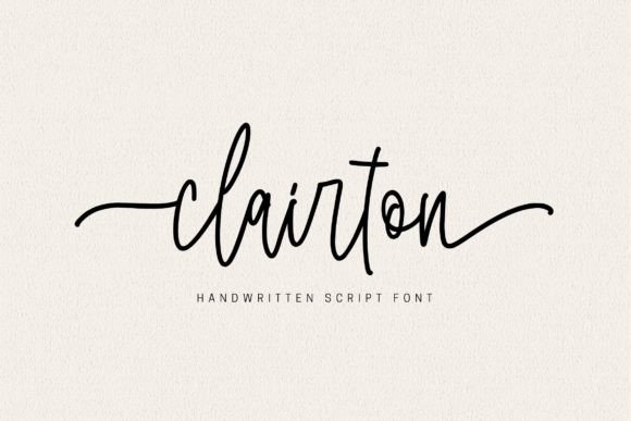 Clairton: A Dazzling Script Font for Editorial Design