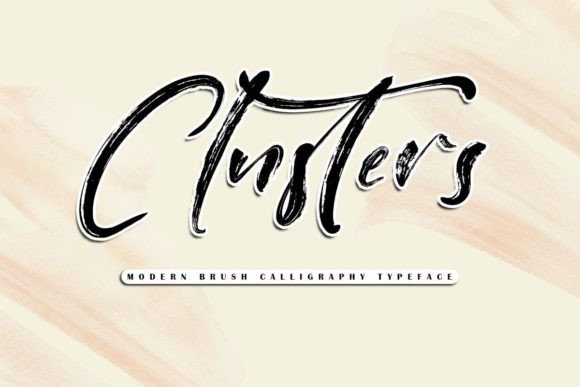 Clusters Script Font for Modern Web Design