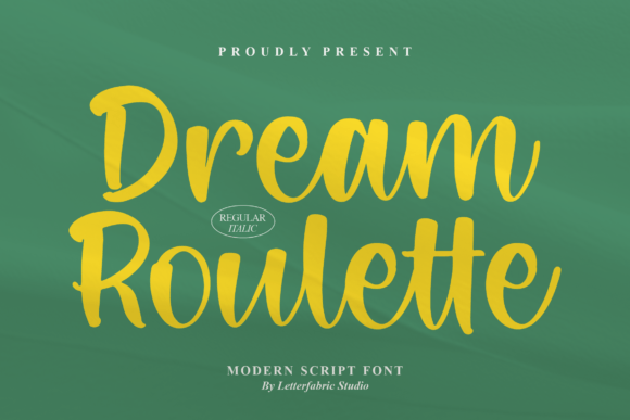 Dream Roulette: A Modern Handwritten Script Font for Elegant Branding