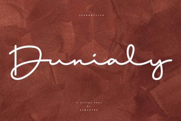 Dunialy Script Font for Elegant Wordmarks