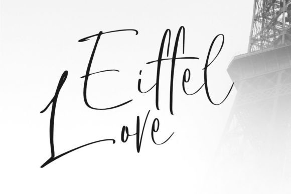 Eiffel Love: A Playful Script Font for Romantic Editorial Design