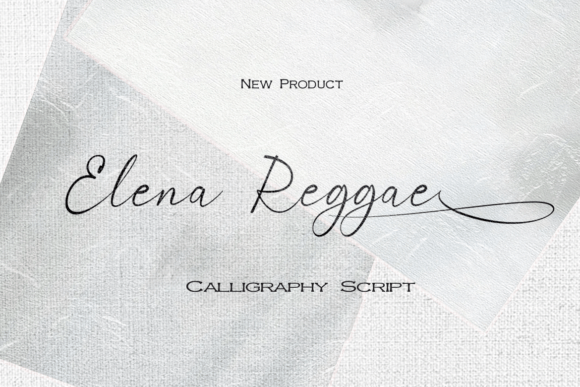 Elena Reggae: A Modern Script Handwritten Font for Elegant Branding