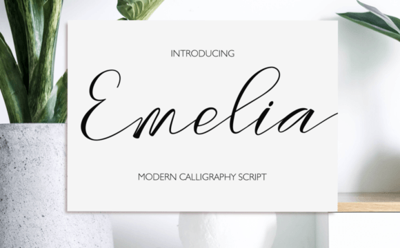 Emelia: A Modern Calligraphy Script Font for Digital Design