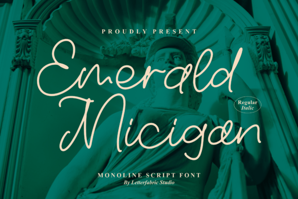 Emerald Micigan: A Monoline Script Font for Digital Branding