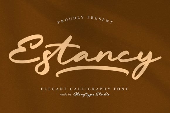 Estancy: Elegant Calligraphy Font for Branding & Packaging