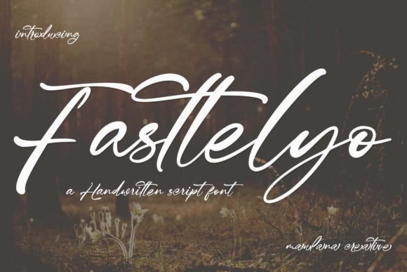 Fasttelyo: A Script Handwritten Font for Creative Crafters and Product Designers