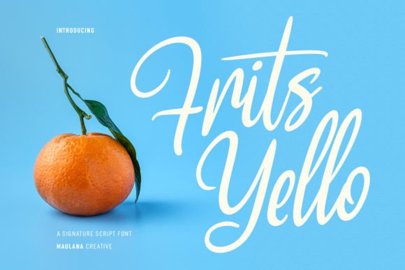 Frits Yello: A Playful Script Handwritten Font for Real Branding
