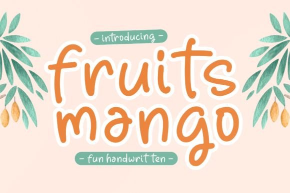 Fruits Mango: A Script Handwritten Font for Dynamic Web Design