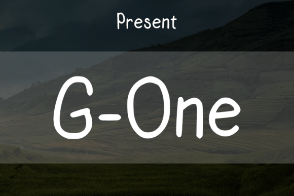 G One: A Script Font for Creative Crafters and Handmade Makers