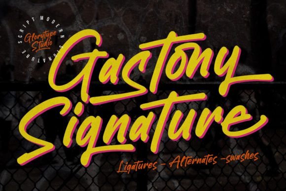 Gastony Signature: A Script Font for Elegant Digital Branding
