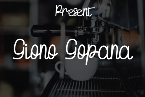 Giono Gopana: A Modern Script Typeface for Luxury Branding