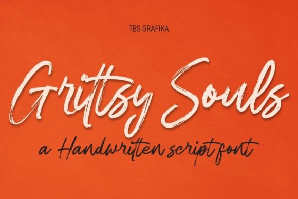 Grittsy Souls: A Script Handwritten Font for Creative Product Makers