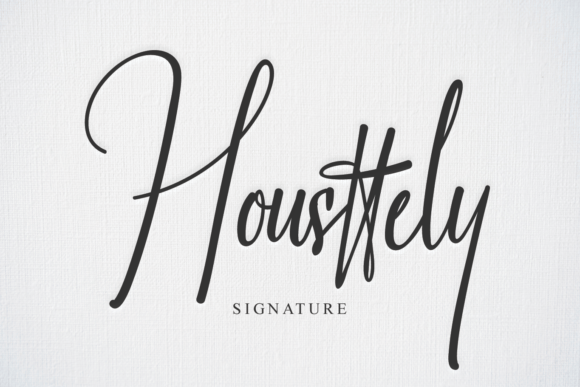 Housttely: A Romantic Script Handwritten Font for Makers