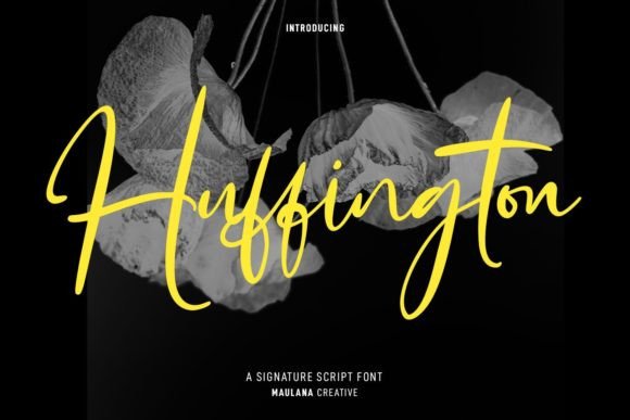 Huffington: A Script Font That Elevates Branding with Style