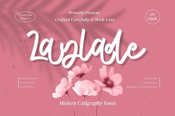 Laylade Script Font for Handmade Makers