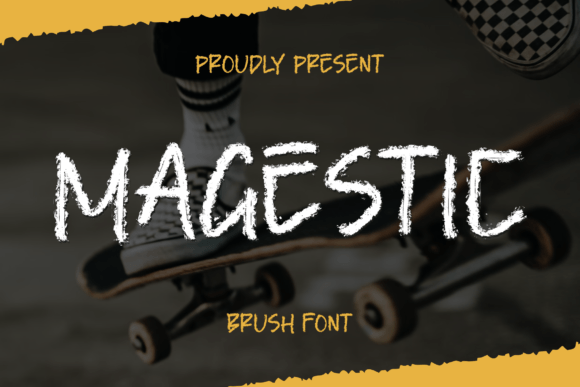 Magestic Handwritten Brush Script Font for Makers
