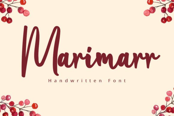 Marimarr Script Font for Handmade Creators