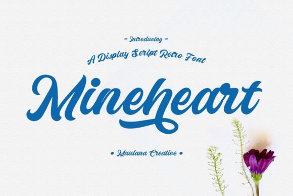 Mineheart: A Script Font for Handmade Crafters and Designers