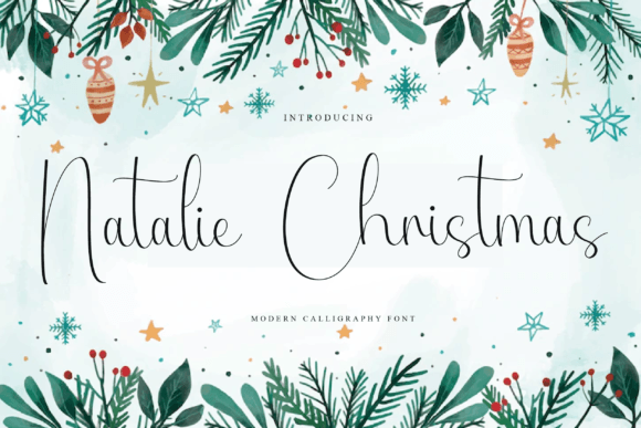 Natalie Christmas Script Font for Elegant Digital Branding