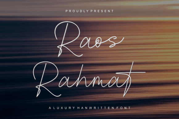 Raos Rahmat: A Thin Script Font for Authentic Branding