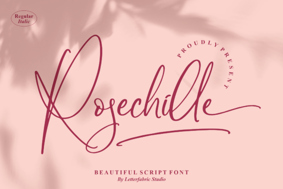 Rosechille Script Font for Elegant Digital Branding