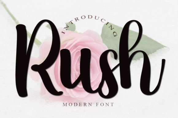 Rush Script Font for Editorial Design