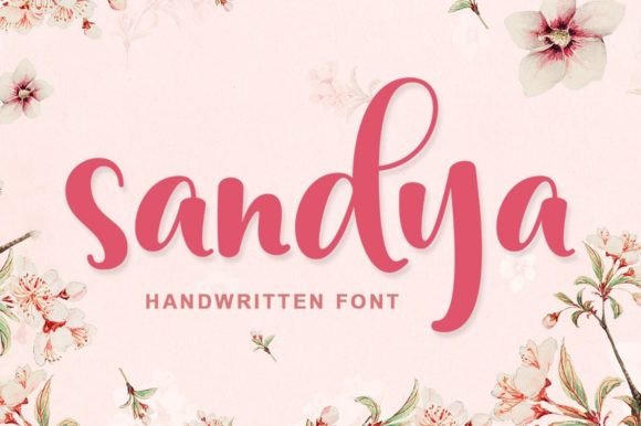 Sandya: A Modern Script Font for Elegant Brand Identity
