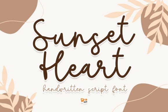 Sunset Heart: The Script Font That Elevates Your Brand’s Visual Story
