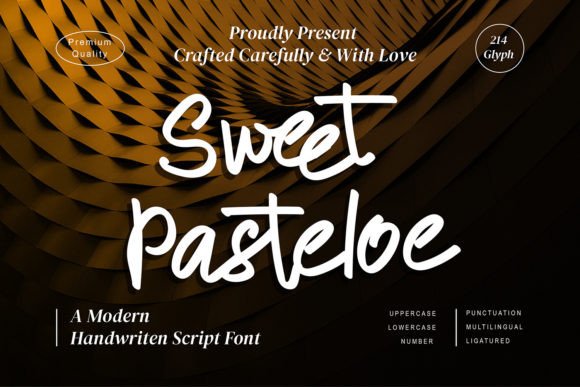 Sweet Pasteloe: A Dainty Modern Script Font for Editorial Design