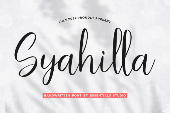 Syahilla Script Font for Elegant Handmade Designs