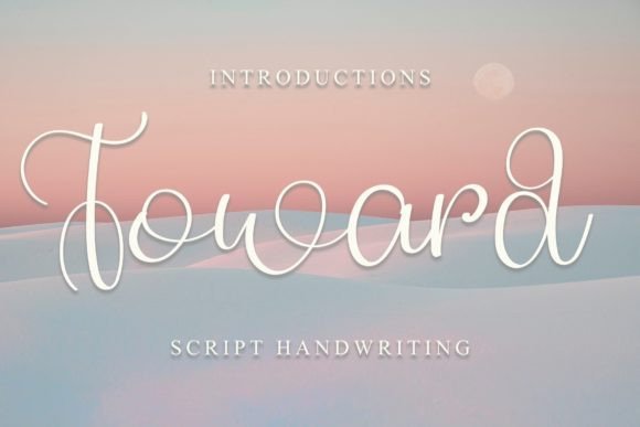 Toward: A Sweet, Heart-Dotted Handwritten Font for Wedding Typography