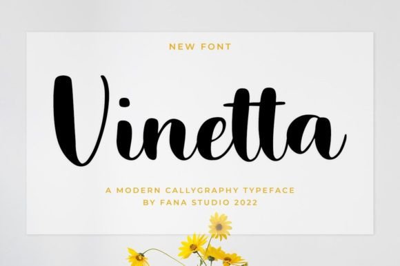 Vinetta Script Font: Elevate Your Brand with a Stylish, Elegant Typeface