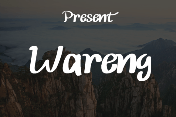 Wareng: A Script Handwritten Font for Elegant Editorial Design