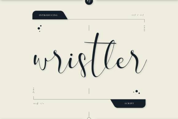 Wristler Script Font for Handmade Invitations & Wedding Stationery